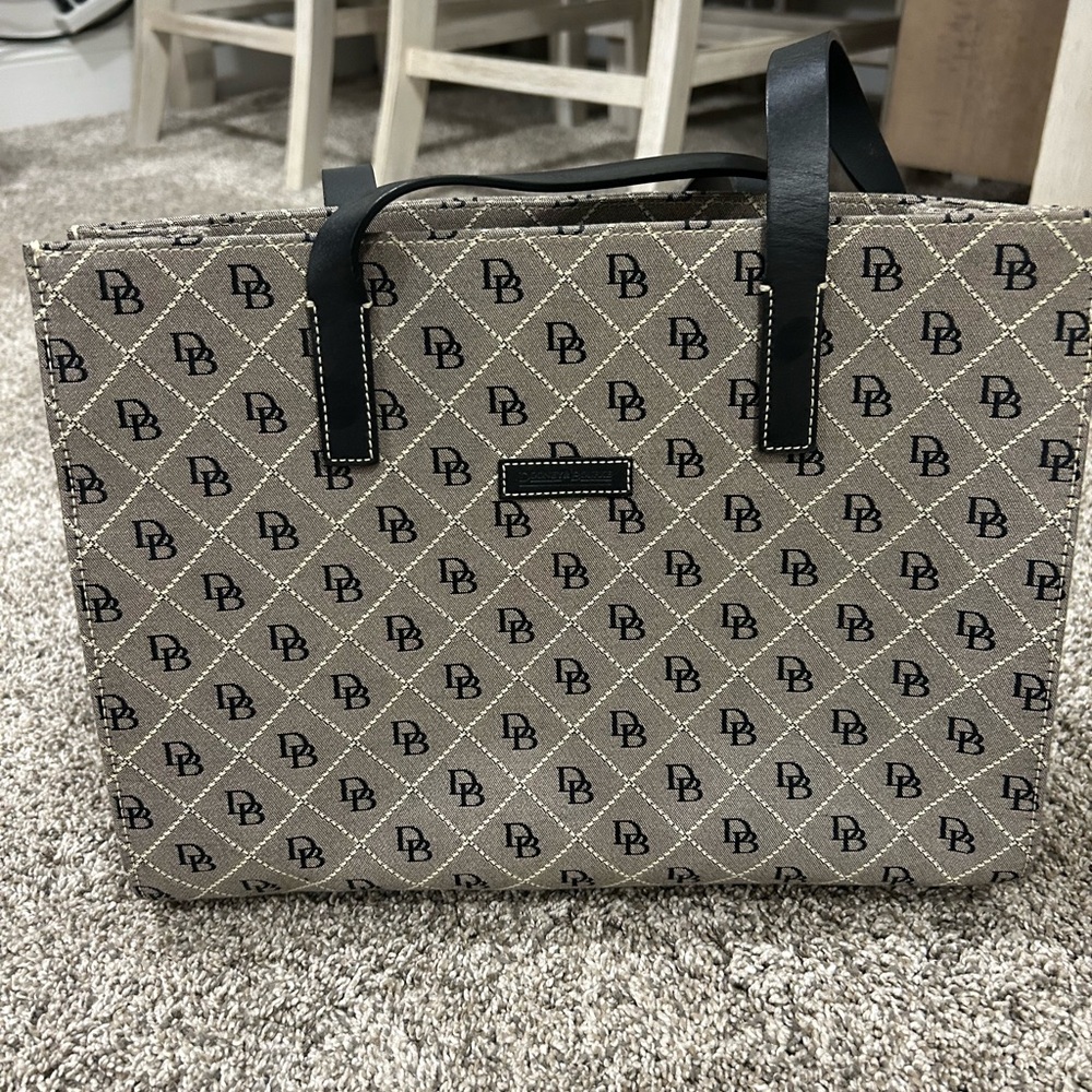 Dooney & Bourke Tan and Black Shoulder Bag